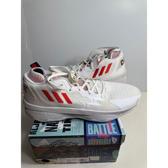 adidas Other - .4488 Adidas White/Red/Black Dame 8-US 14.5 Mens